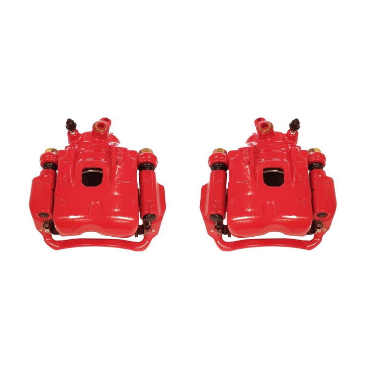 Performance Front Brake Calipers Powder Coated Red Pair
