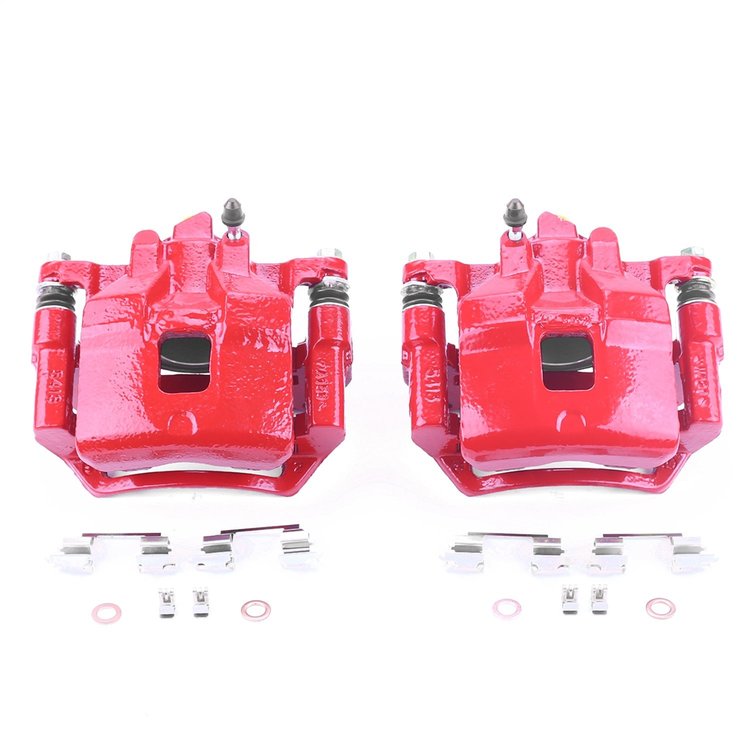 Performance Front Brake Calipers Powder Coated Red Pair