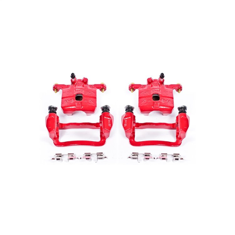 Performance Rear Brake Calipers Powder Coated Red Pair