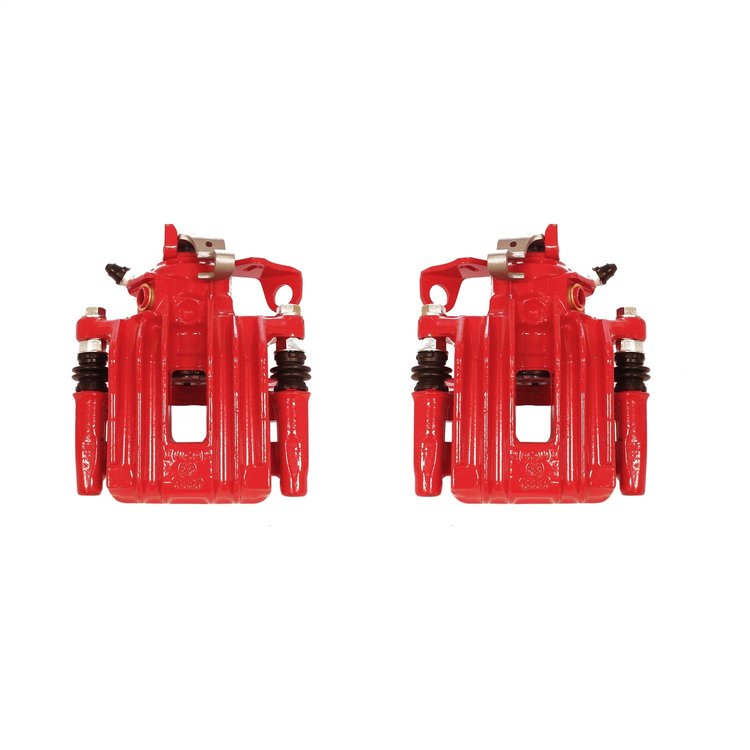 Performance Rear Brake Calipers Powder Coated Red Pair
