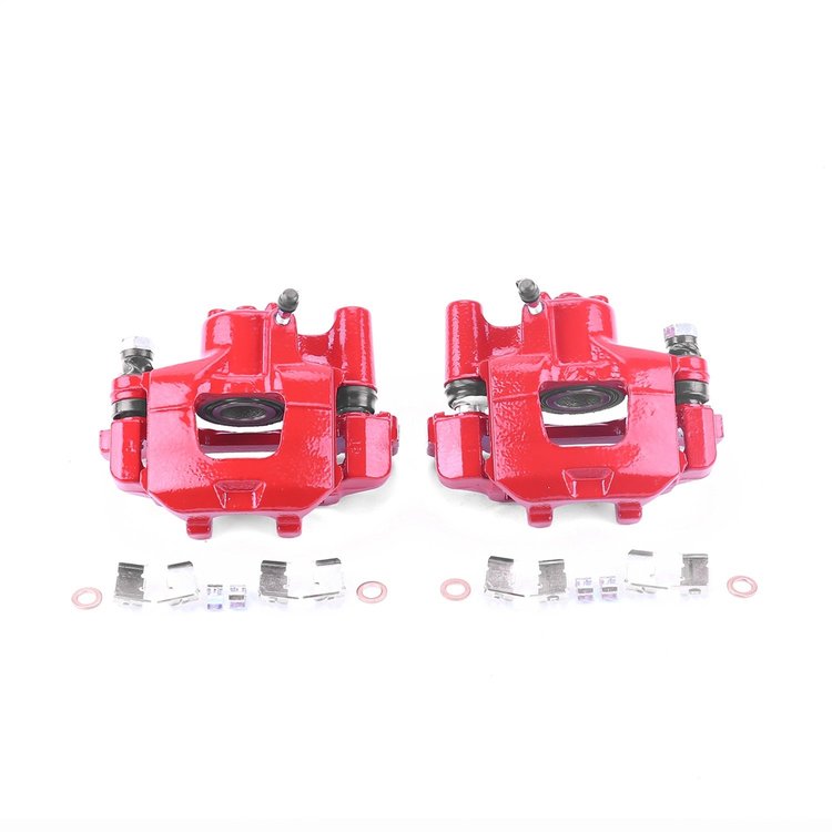 Performance Rear Brake Calipers Powder Coated Red Pair