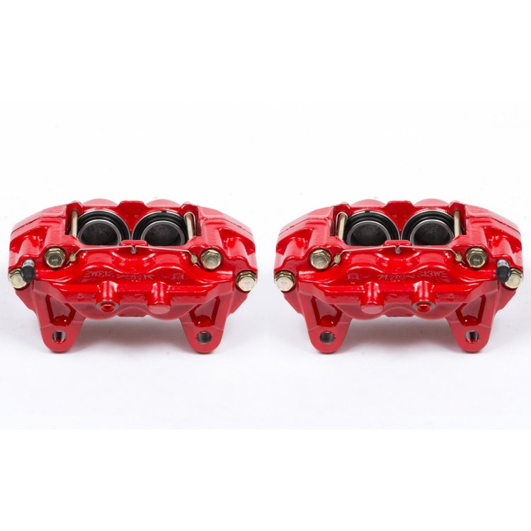 Performance Front Brake Calipers Powder Coated Red Pair
