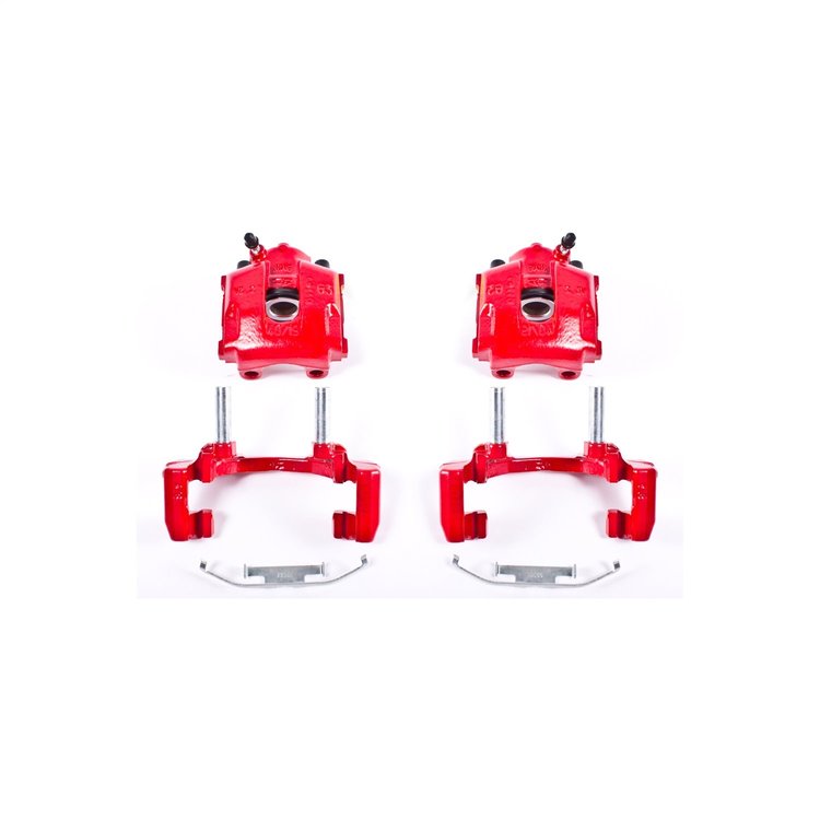 Performance Rear Brake Calipers Powder Coated Red Pair