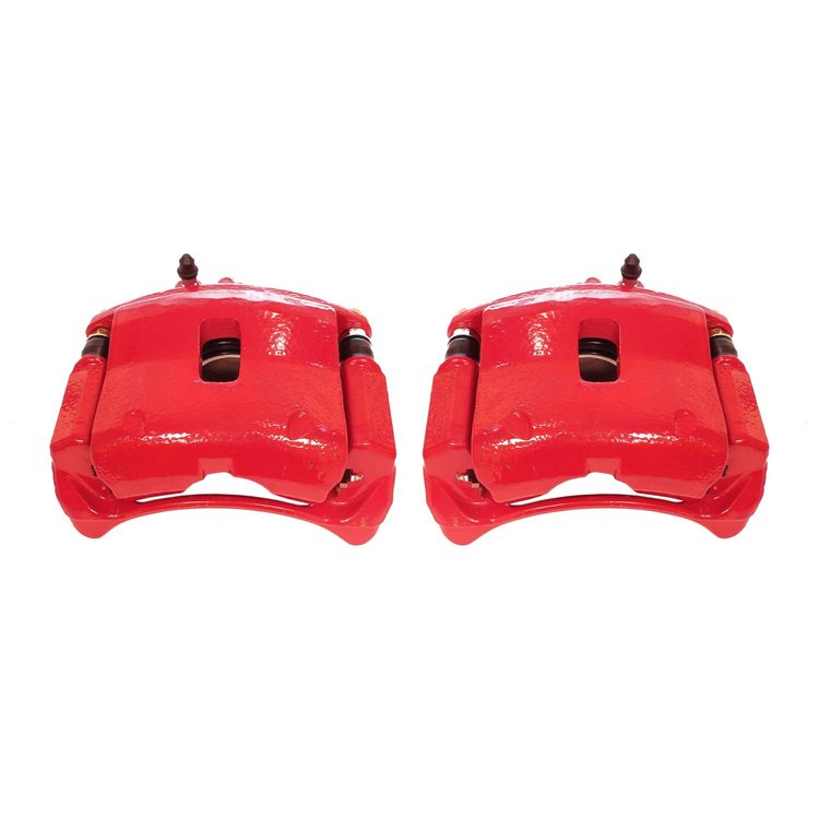 Performance Front Brake Calipers Powder Coated Red Pair