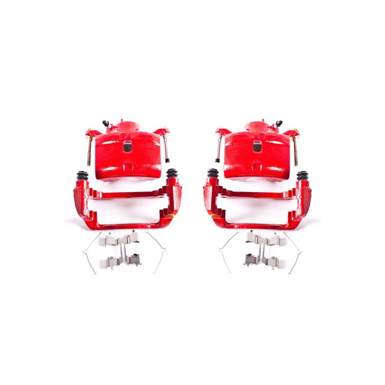 Performance Front Brake Calipers Powder Coated Red Pair