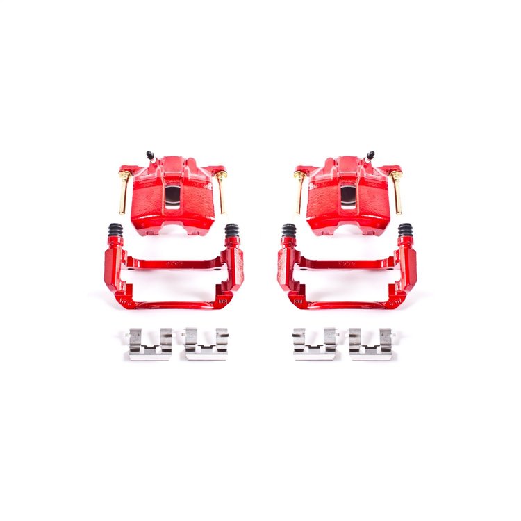 Performance Front Brake Calipers Powder Coated Red Pair