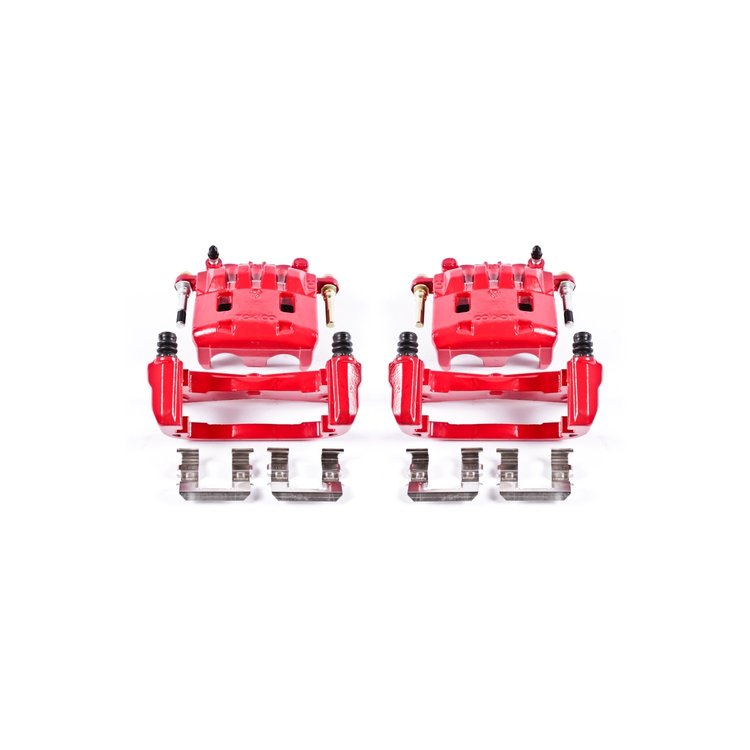 Performance Front Brake Calipers Powder Coated Red Pair