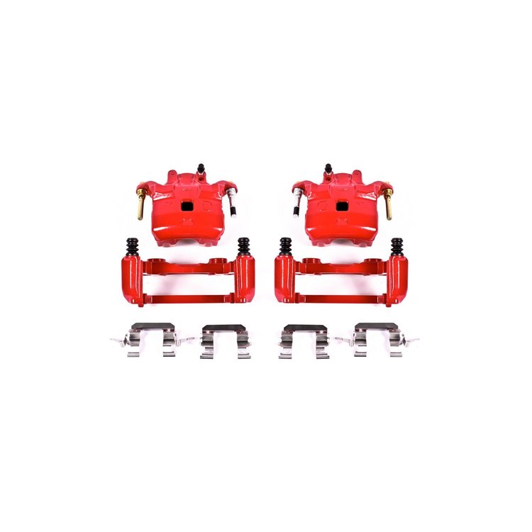 Performance Front Brake Calipers Powder Coated Red Pair