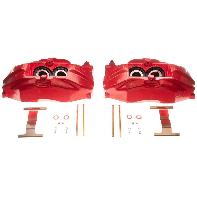 RED CALIPER PAIR W/O BRKT
