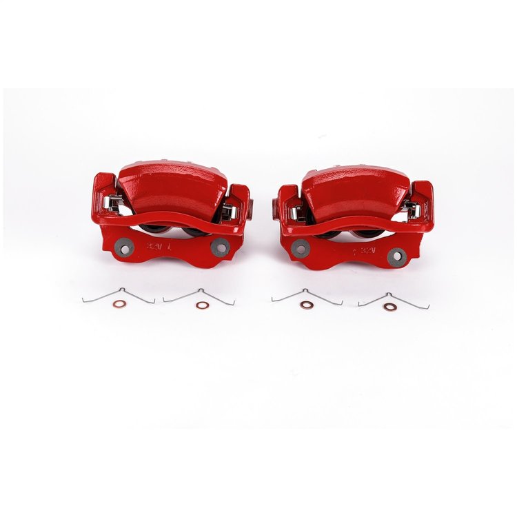 Performance Front Brake Calipers Powder Coated Red Pair