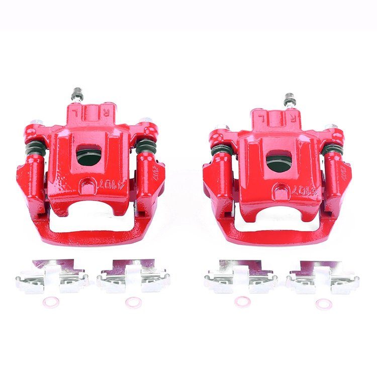 Performance Rear Brake Calipers Powder Coated Red Pair