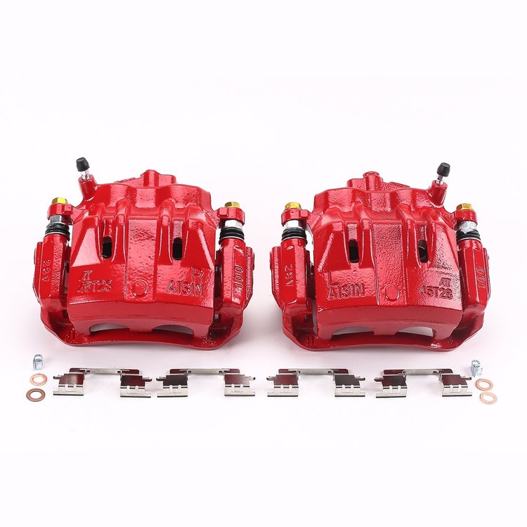 Performance Front Brake Calipers Powder Coated Red Pair