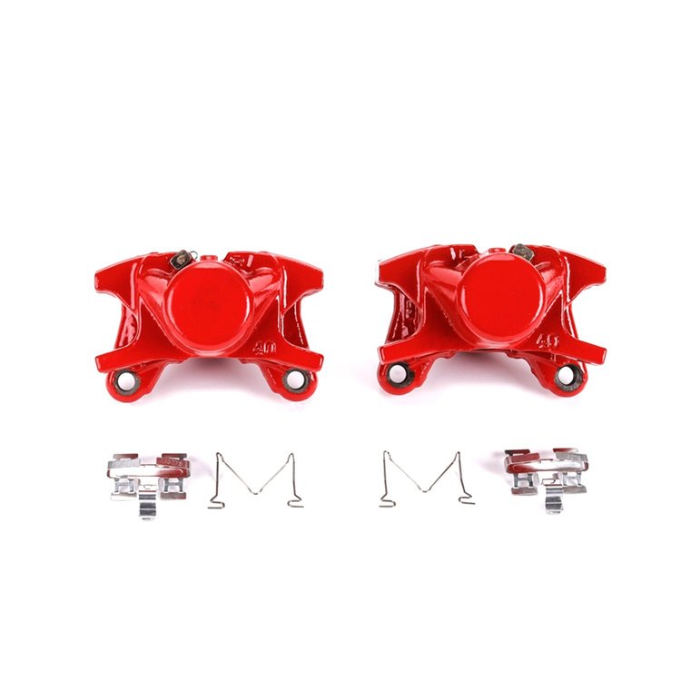 Performance Rear Brake Calipers Powder Coated Red Pair