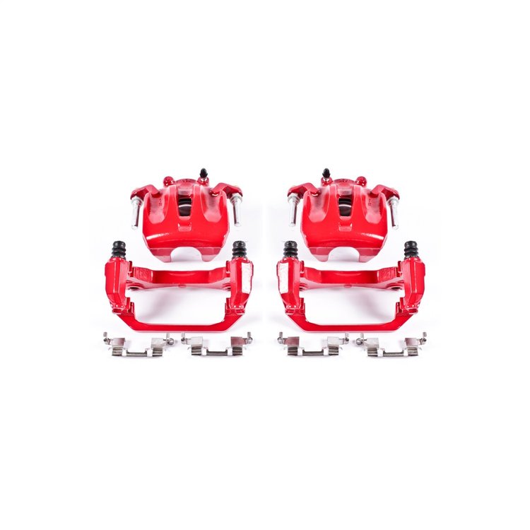 Performance Front Brake Calipers Powder Coated Red Pair