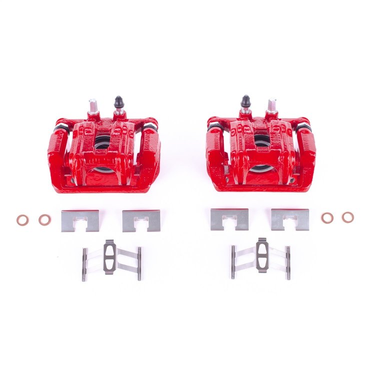 Performance Rear Brake Calipers Powder Coated Red Pair