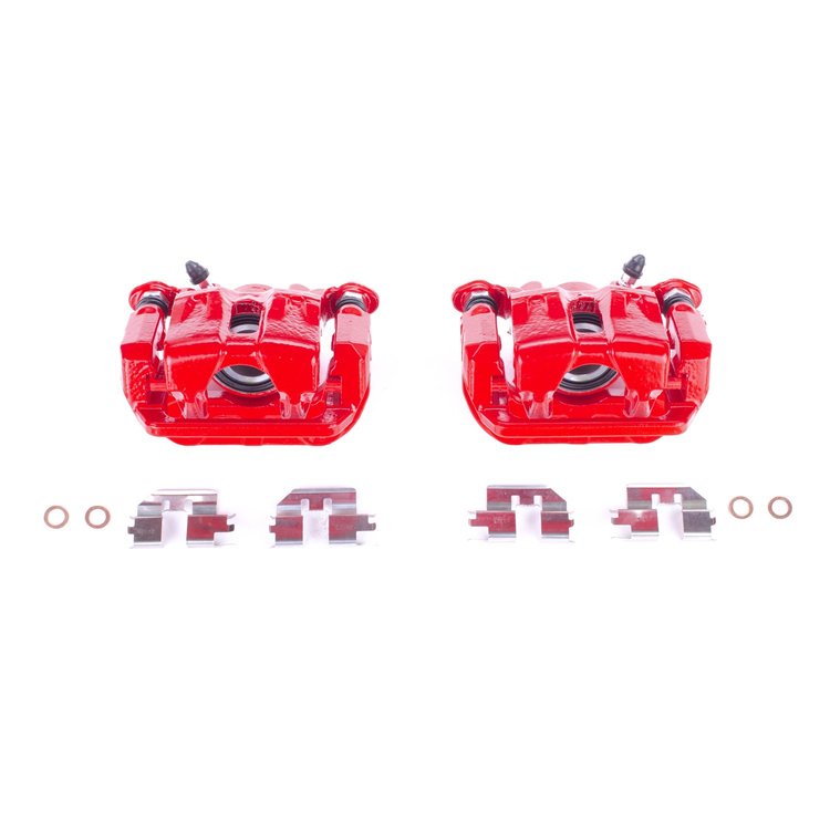 S2928A Performance Rear Brake Calipers 2006-2014 Honda Ridgeline [Red Powder-Coat]