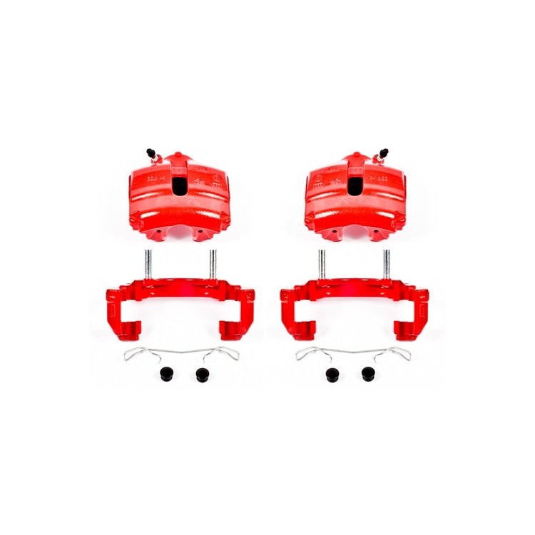Performance Front Brake Calipers Powder Coated Red Pair