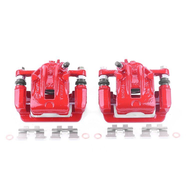 Performance Rear Brake Calipers Powder Coated Red Pair