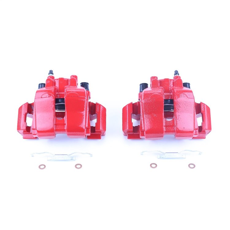 Performance Front Brake Calipers Powder Coated Red Pair