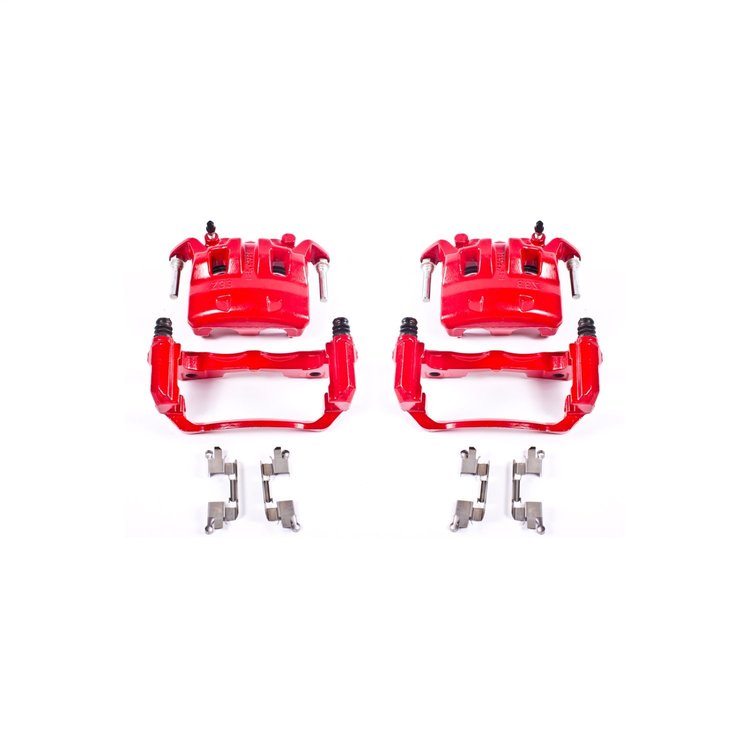Performance Front Brake Calipers Powder Coated Red Pair
