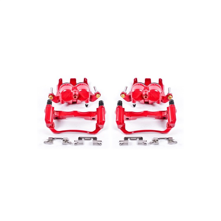 Performance Front Brake Calipers Powder Coated Red Pair