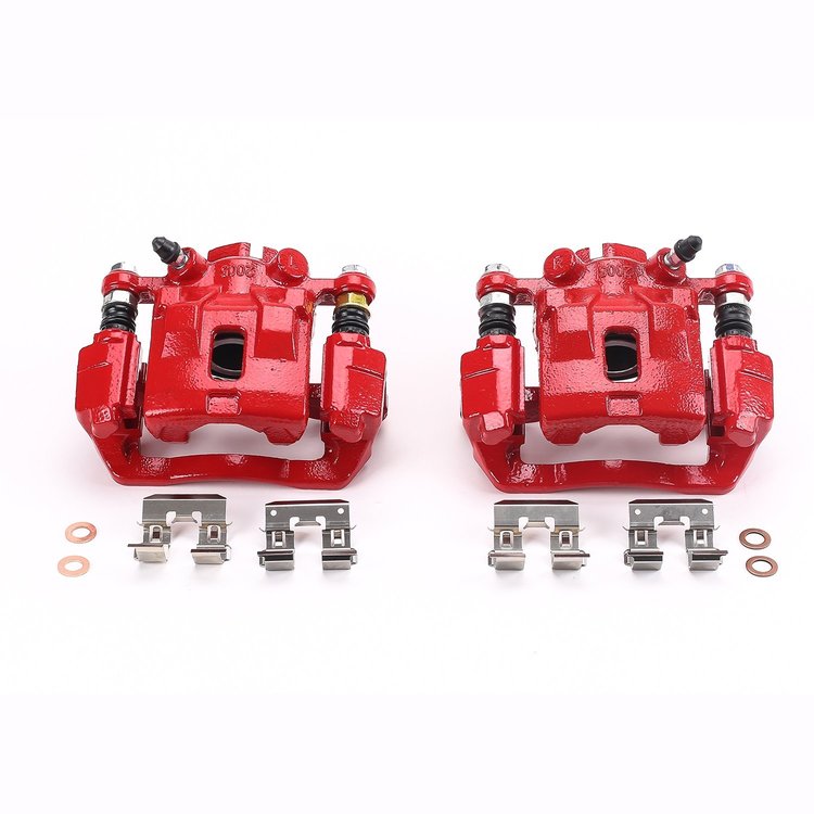 Performance Rear Brake Calipers Powder Coated Red Pair