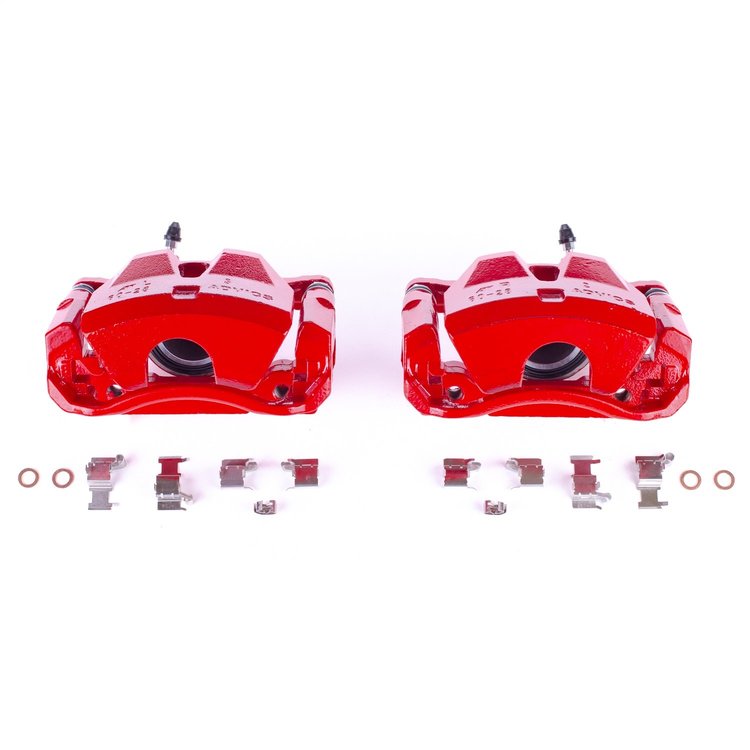 RED CALIPER PAIR W/ BRKT
