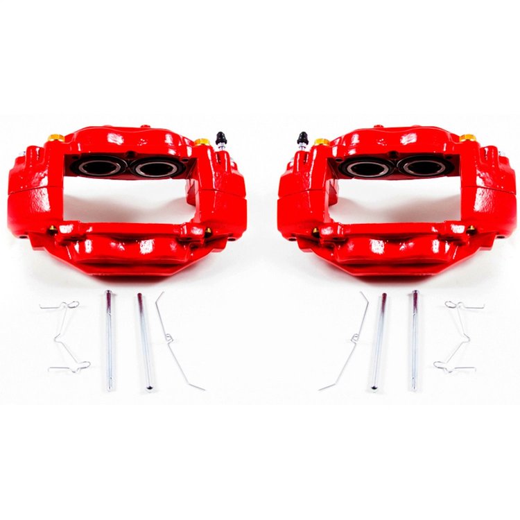 Performance Front Brake Calipers Powder Coated Red Pair