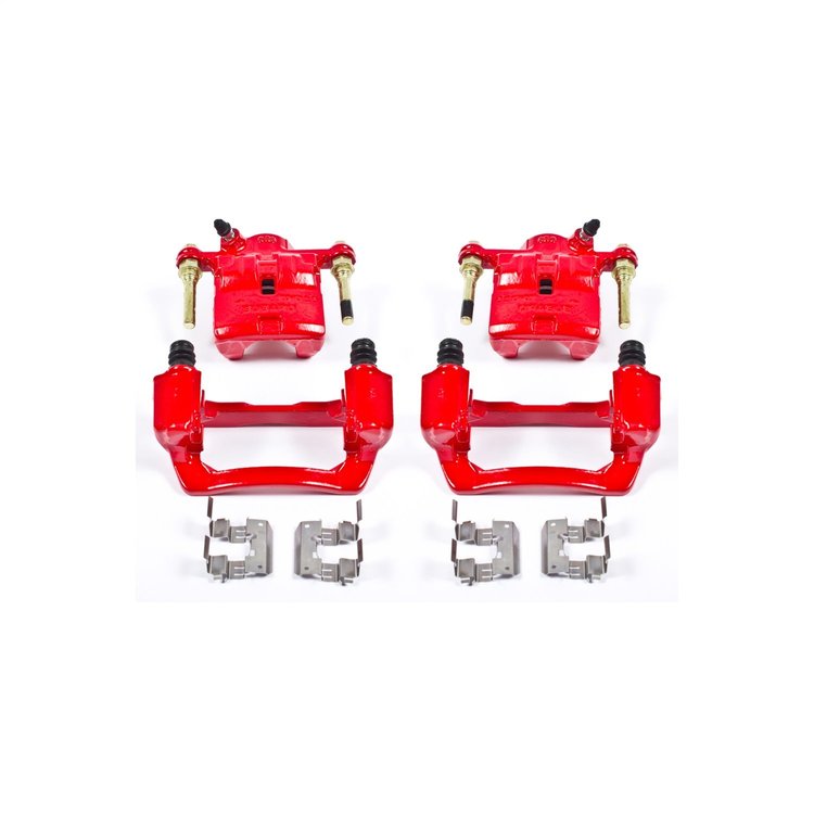 Performance Rear Brake Calipers Powder Coated Red Pair