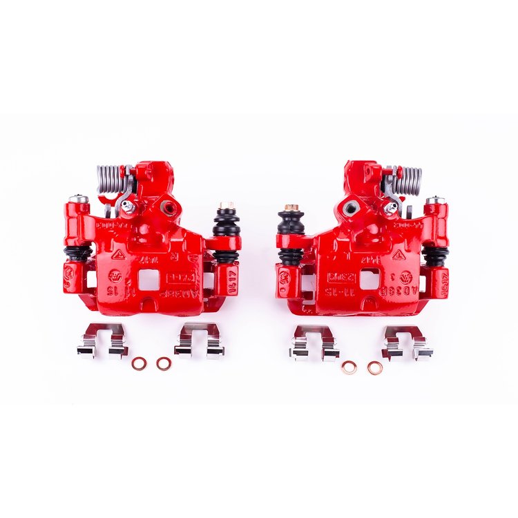 RED CALIPER PAIR W/ BRKT
