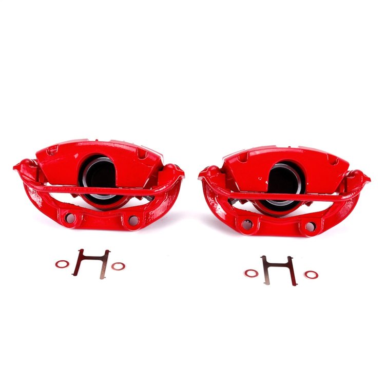 Performance Rear Brake Calipers Powder Coated Red Pair