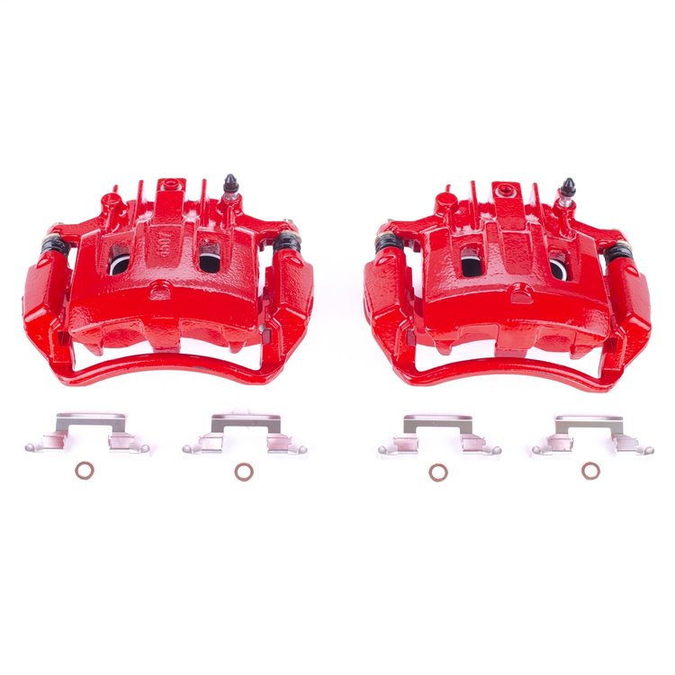 Performance Rear Brake Calipers Powder Coated Red Pair