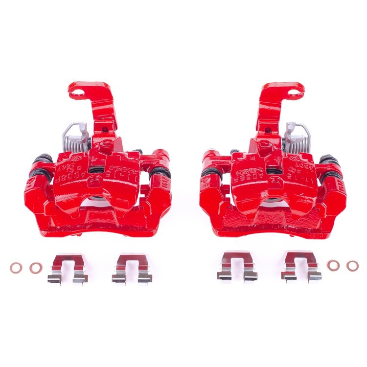 RED CALIPER PAIR W/ BRKT