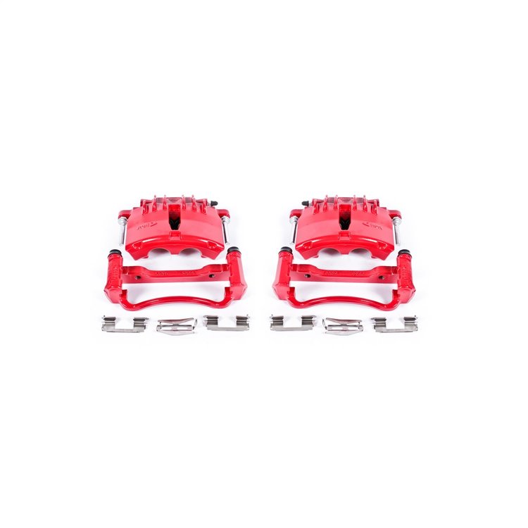 Performance Front Brake Calipers Powder Coated Red Pair