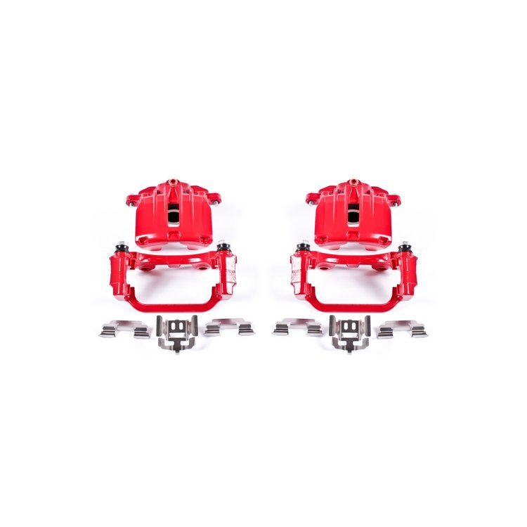 Performance Rear Brake Calipers Powder Coated Red Pair