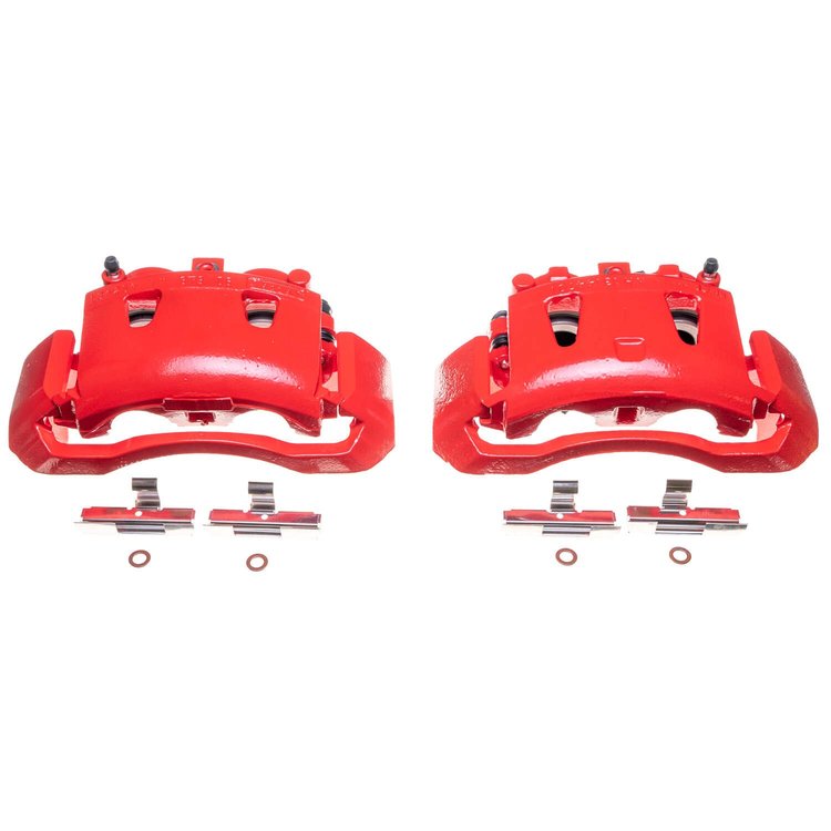 RED CALIPER PAIR W/ BRKT