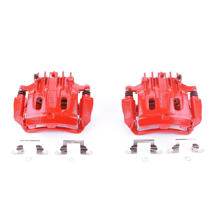 Performance Rear Brake Calipers Powder Coated Red Pair