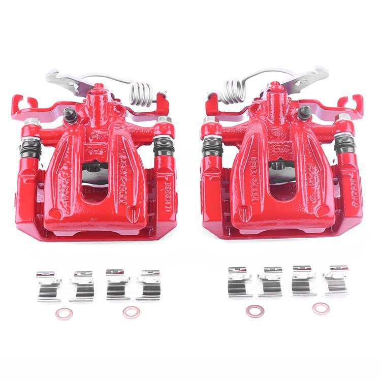Performance Rear Brake Calipers Powder Coated Red Pair