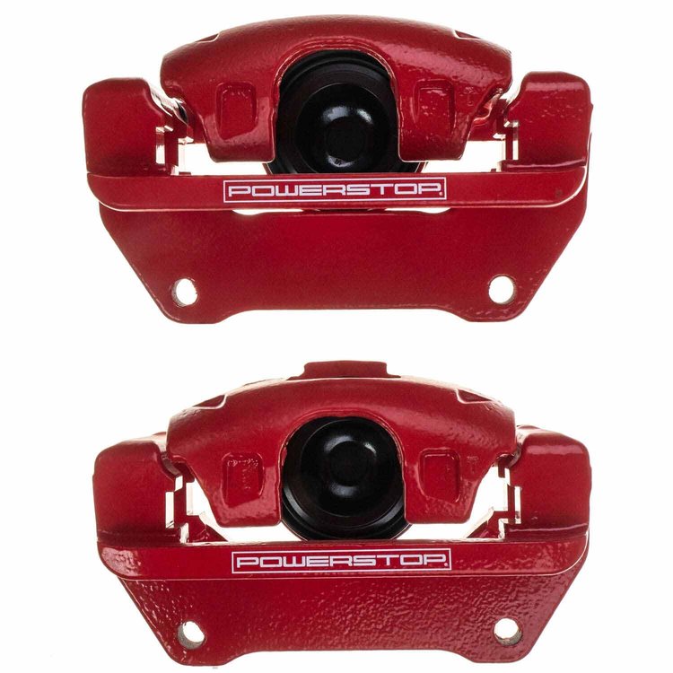 RED CALIPER PAIR W/ BRKT
