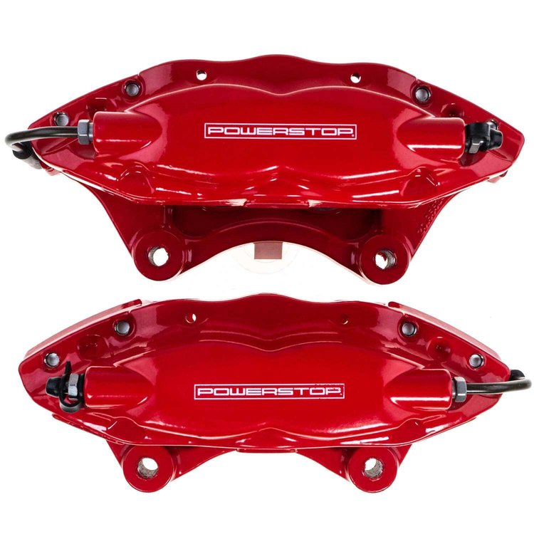 RED CALIPER PAIR W/O BRKT