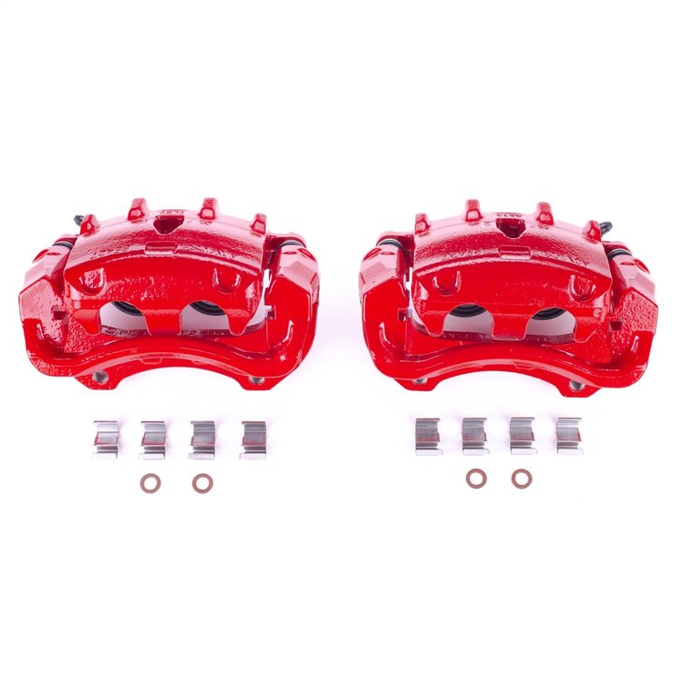 RED CALIPER PAIR W/ BRKT
