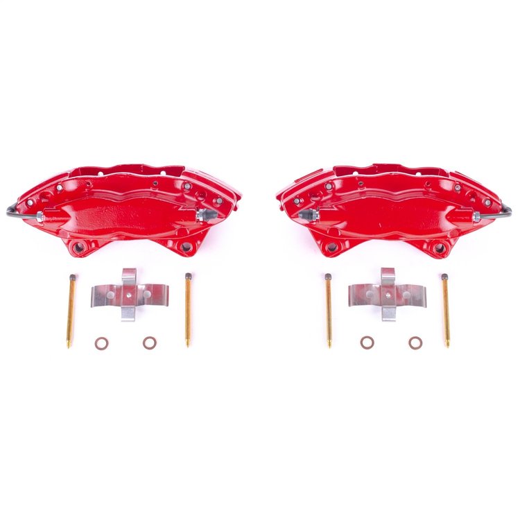 RED CALIPER PAIR W/O BRKT