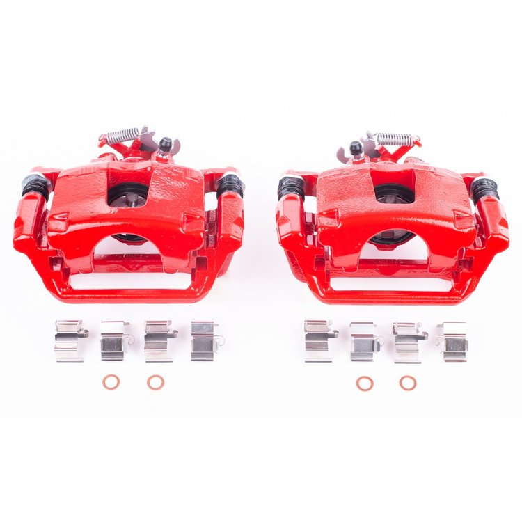 RED CALIPER PAIR W/ BRKT