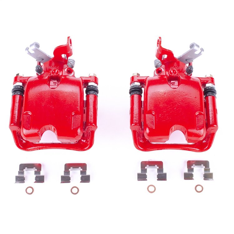 RED CALIPER PAIR W/ BRKT