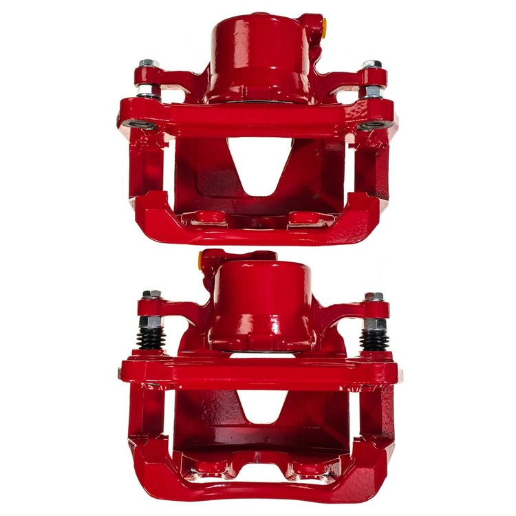 RED CALIPER PAIR W/ BRKT