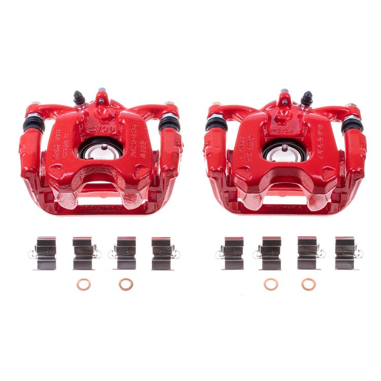 RED CALIPER PAIR W/ BRKT