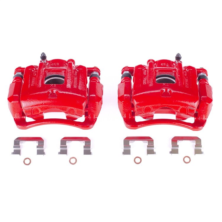 RED CALIPER PAIR W/ BRKT