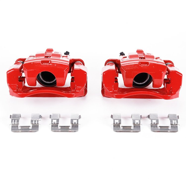 S7092 RED CALIPER PAIR W/BRKT