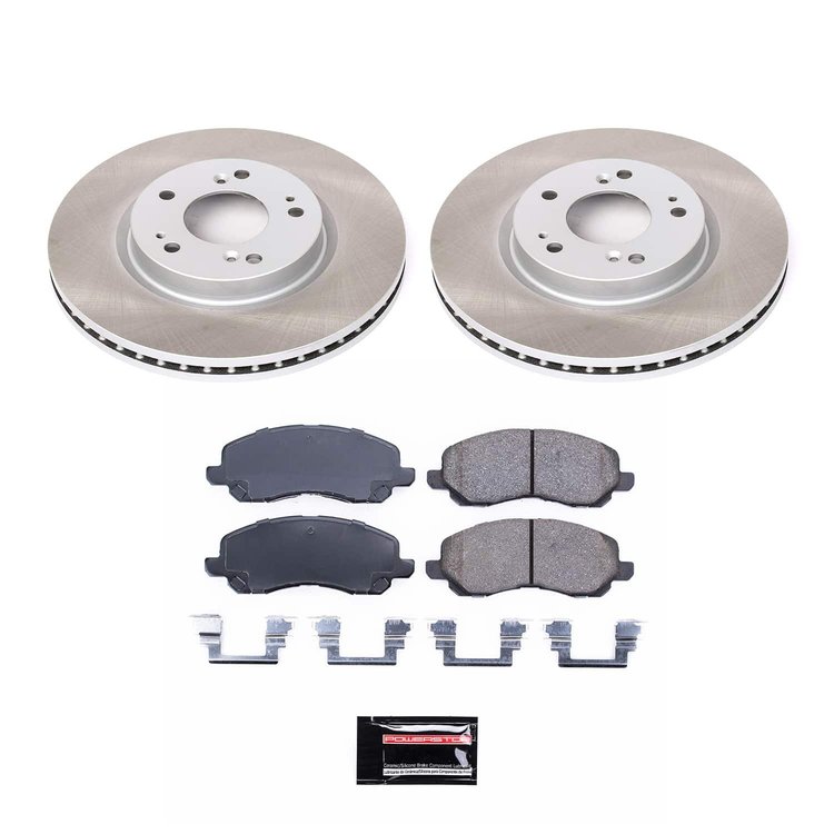 SC094 Semi-Coated Rotor & Low-Dust Ceramic Brake Pad Kit
