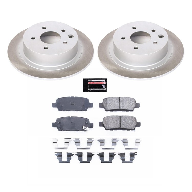 SC098 Semi-Coated Rotor & Low-Dust Ceramic Brake Pad Kit